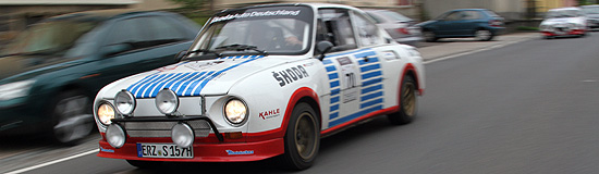 Start bei Sachsen-Classic im Skoda 130 RS